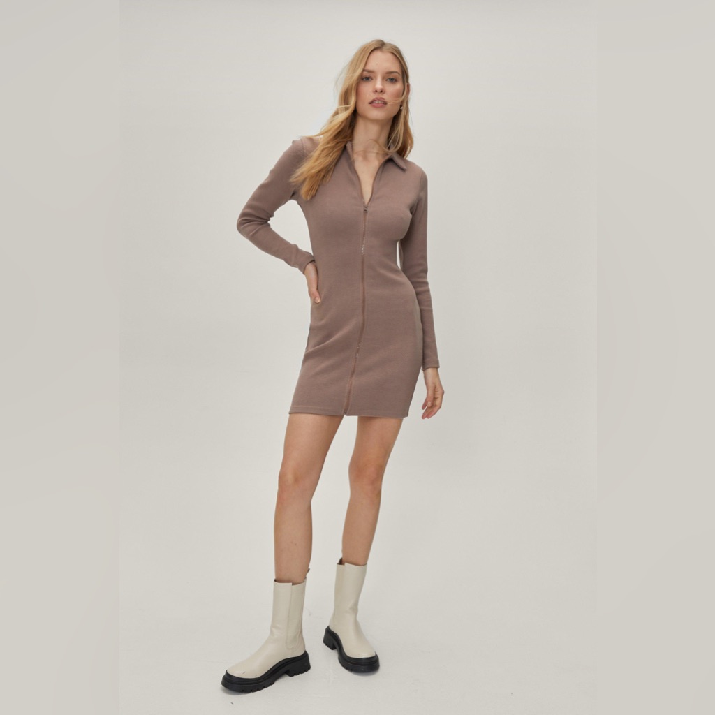 Nast Gal Collar Mini Dress